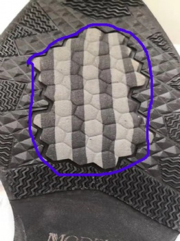 Antiskid patch on sole, mainly used for antiskid on ice